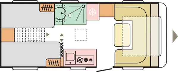 Tagesgrundriss Adria Adora 542 UL