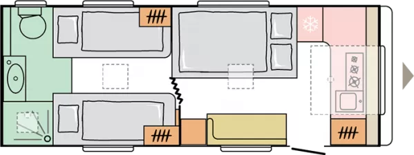 Nachtgrundriss Adria Adora 613 HT