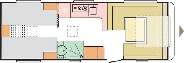 Tagesgrundriss Adria Adora 613 UL