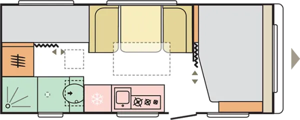 Tagesgrundriss Adria Altea 552 PK