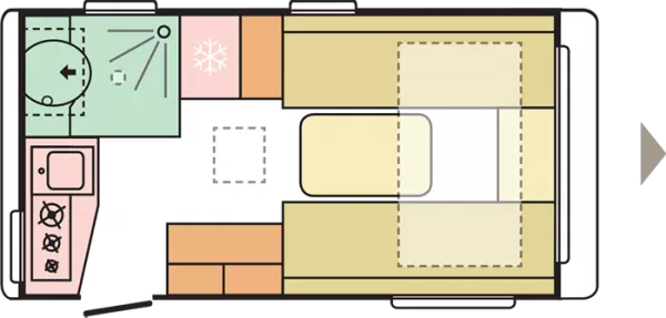 Tagesgrundriss Adria Action 391 LH