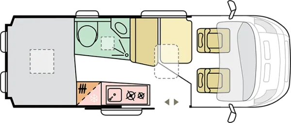 Tagesgrundriss Adria Twin ALL-IN 600 SP Family