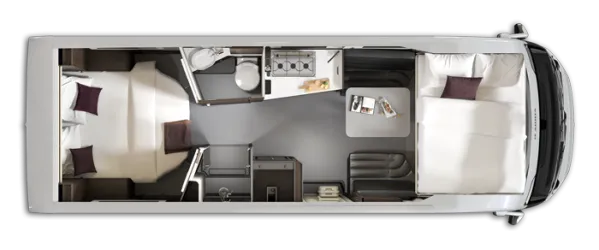 Nachtgrundriss Adria Supersonic 780 DC