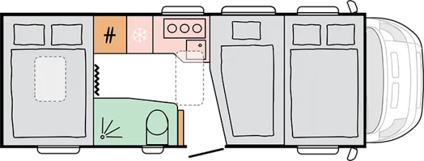 Nachtgrundriss Adria Coral XL Plus 650 SP