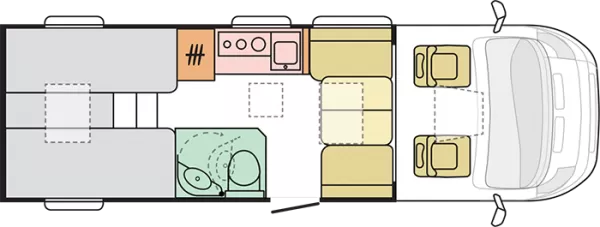 Tagesgrundriss Adria Compact Supreme DL