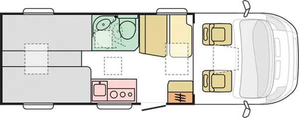 Tagesgrundriss Adria Compact ALL-IN SL