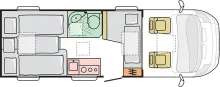 Grundriss Nacht Adria Compact ALL-IN SL