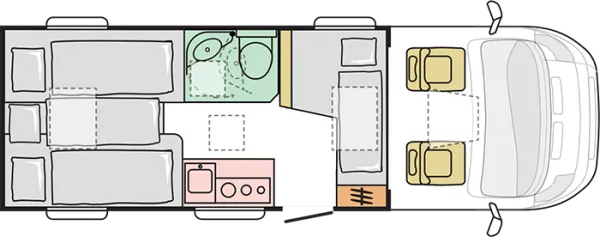 Nachtgrundriss Adria Compact Axess SL