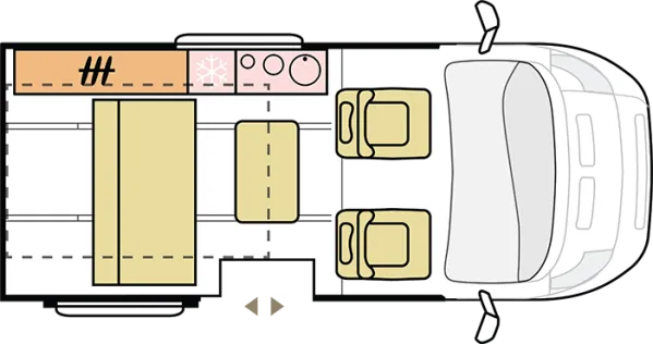 Tagesgrundriss Adria Active Pro