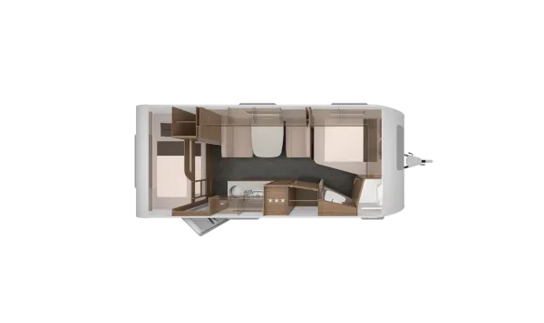 Tagesgrundriss Knaus Sport 540 FDK