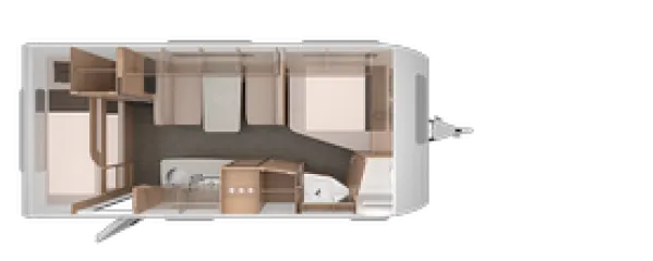 Tagesgrundriss Knaus Südwind 540 FDK
