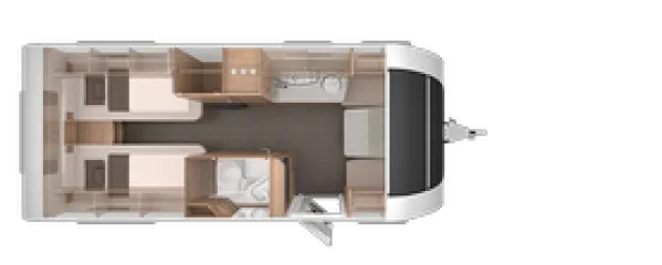 Tagesgrundriss Knaus Südwind 540 UE 60 YEARS