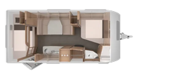 Tagesgrundriss Knaus Südwind 550 FSK