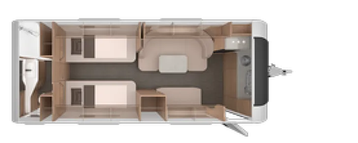 Grundriss Tag Knaus Südwind 650 PEB 60 YEARS