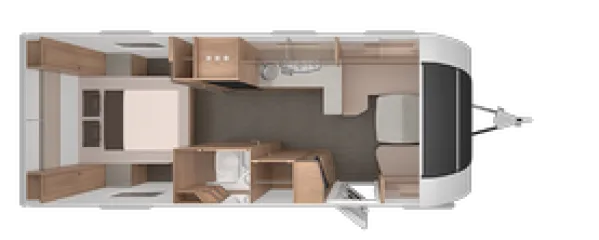 Tagesgrundriss Knaus Südwind 650 UX 60 YEARS