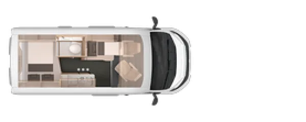 Nachtgrundriss Knaus BoxLife Pro 540 ROAD 60 Years