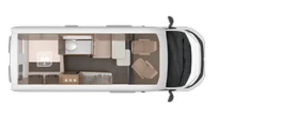 Tagesgrundriss Knaus BoxLife 600 MQ Tagesgrundriss Knaus BoxLife 600 MQ