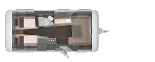 Tagesgrundriss Knaus Azur 540 UE