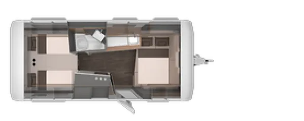 Nachtgrundriss Knaus Azur 540 UE