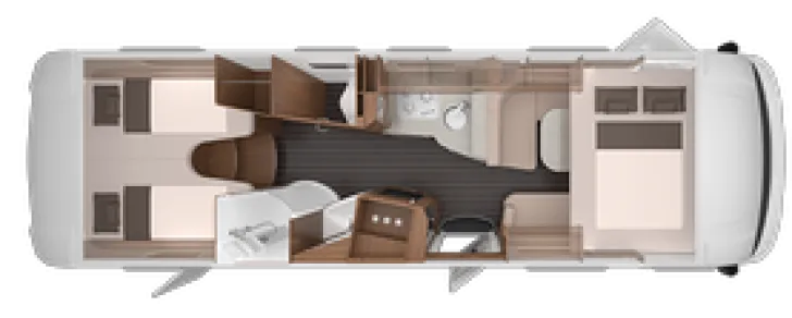 Grundriss Nacht Knaus Sun I 900 LEG