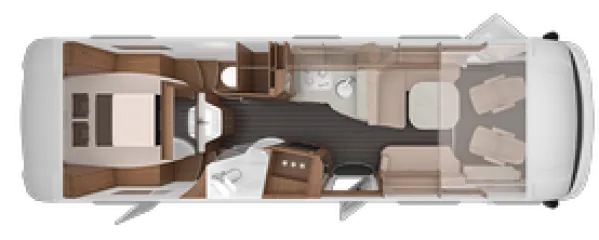 Tagesgrundriss Knaus Sun I 900 LX