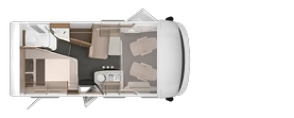 Tagesgrundriss Knaus Van I 550 MF