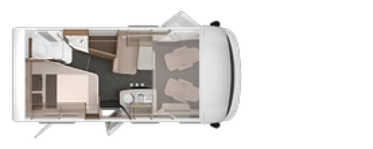 Grundriss Tag Knaus Van I 550 MF - Vermittlungsverkauf