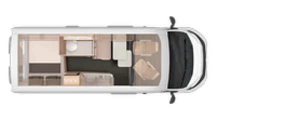 Tagesgrundriss Knaus BoxStar 600 Street Tagesgrundriss Knaus BoxStar 600 Street