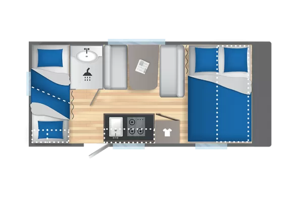 Tagesgrundriss Caravelair Alba 466