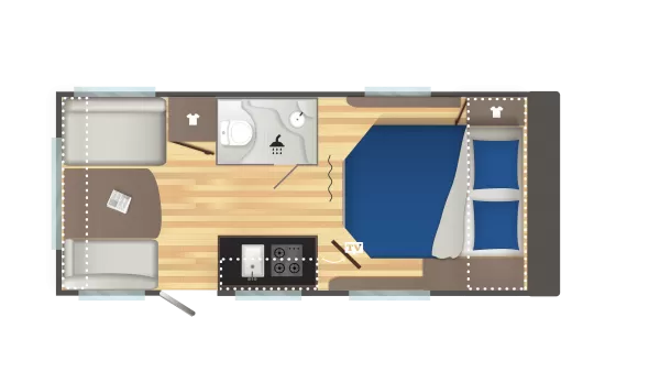 Tagesgrundriss Caravelair Sport Line 480