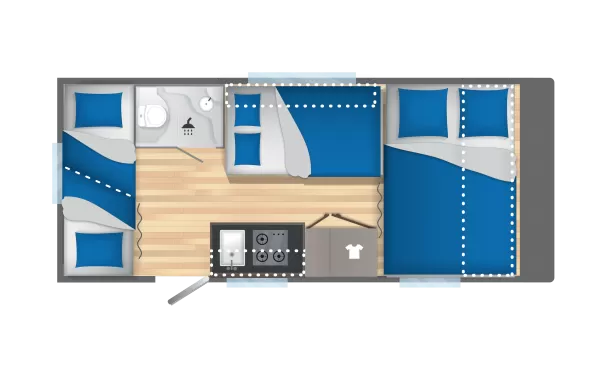 Nachtgrundriss Caravelair Sport Line 486