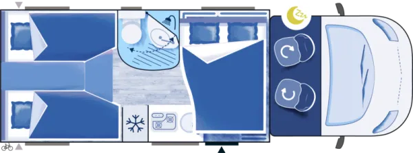 Nachtgrundriss Challenger Teilintegriert 287 Graphite Ultimate Nachtgrundriss Challenger Teilintegriert 287 Graphite Ultimate