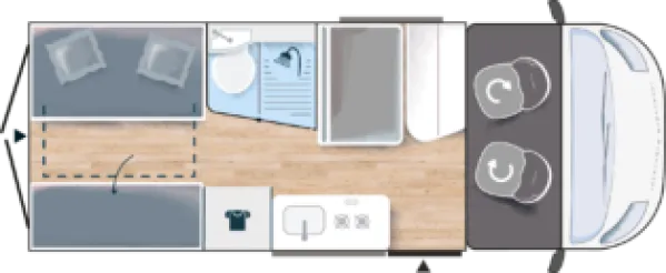 Tagesgrundriss Challenger Van V114 Sport Edition Tagesgrundriss Challenger Van V114 Sport Edition