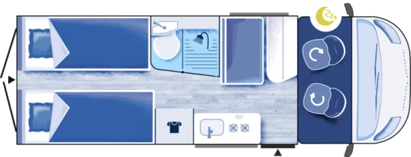 Nachtgrundriss Challenger Van V217 Start Edition Nachtgrundriss Challenger Van V217 Start Edition