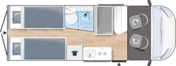 Tagesgrundriss Challenger Van V217 Start Edition Tagesgrundriss Challenger Van V217 Start Edition