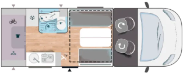 Tagesgrundriss Challenger X 250 Open Edition Tagesgrundriss Challenger X 250 Open Edition