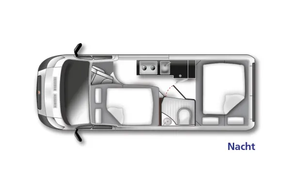 Nachtgrundriss Westfalia Columbus 600 D