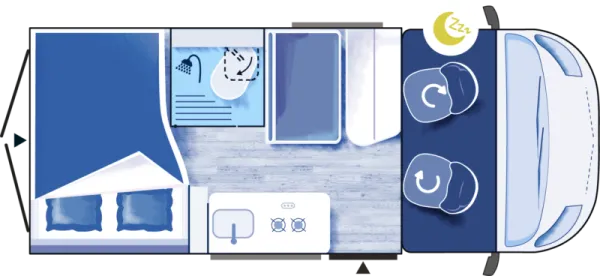 Nachtgrundriss Challenger Van V114S Sport Edition