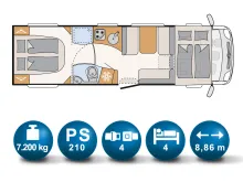 Fahrzeugbild Dethleffs GLOBETROTTER XXL A 9050-2 DBM #17