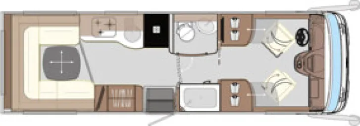 Grundriss Tag Concorde Carver 791 RL E&P*Gastank*LTE*Schwingsitze