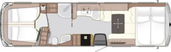 Tagesgrundriss Concorde Cruiser 950 LSRA