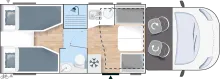 Grundriss Tag Chausson Teilintegrierte 777 Titanium Ultimate Automatik