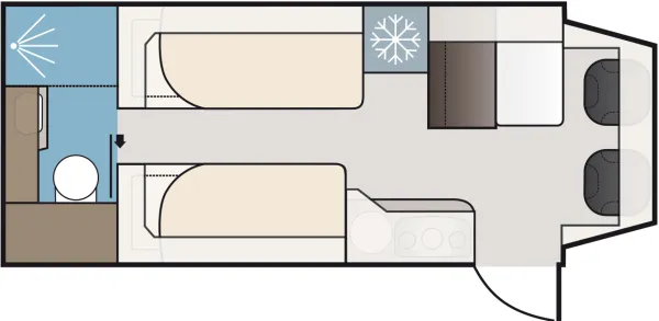 Tagesgrundriss Kabe Novum 750 T Heavy