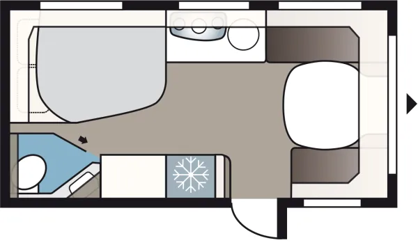 Tagesgrundriss Kabe Estate 470 XL