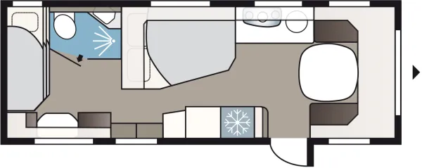 Tagesgrundriss Kabe Estate 660 DGDL3V