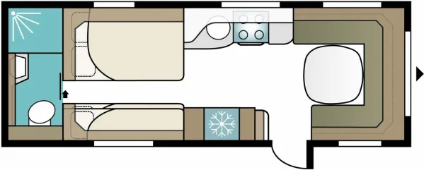 Tagesgrundriss Kabe Royal 740 TDL E9 Tagesgrundriss Kabe Royal 740 TDL E9