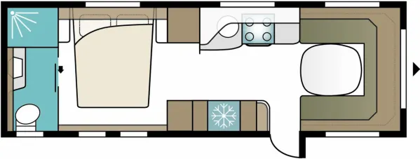Tagesgrundriss Kabe Royal 780 TDL E8 Tagesgrundriss Kabe Royal 780 TDL E8
