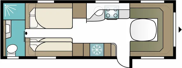 Tagesgrundriss Kabe Royal 780 TDL E9 Tagesgrundriss Kabe Royal 780 TDL E9