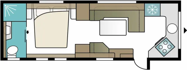 Tagesgrundriss Kabe Royal 780 TDL FK E8