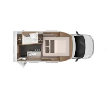 Grundriss Nacht Knaus Tourer VAN 500 LT VANSATION